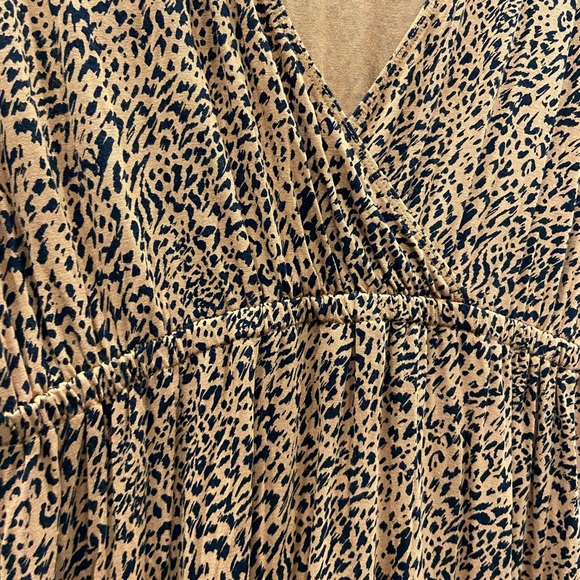 Gorgeous leopard maxi dress size L - Picture 2 of 4
